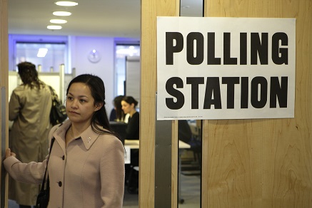 Image of a polling station