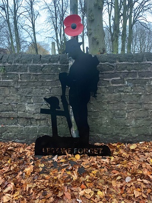 Remembrance Day soldier silhouette