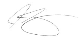 Signature of Andrew Cropley, Chair of Mansfield Place Board