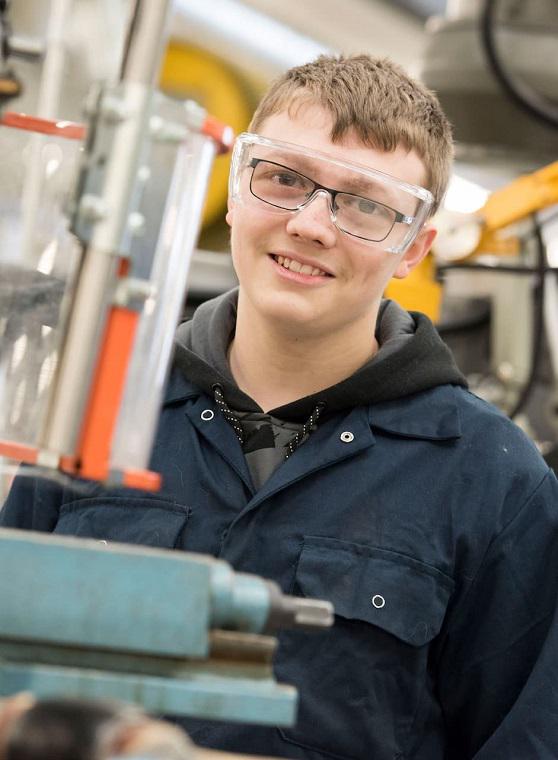 a worker in an industrial environment