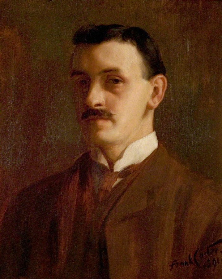 An oil portrait of a young man
