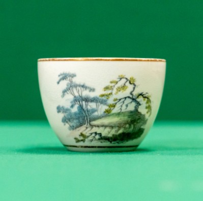 Small teacup with landscape