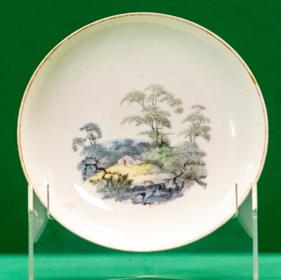 Saucer with landscape