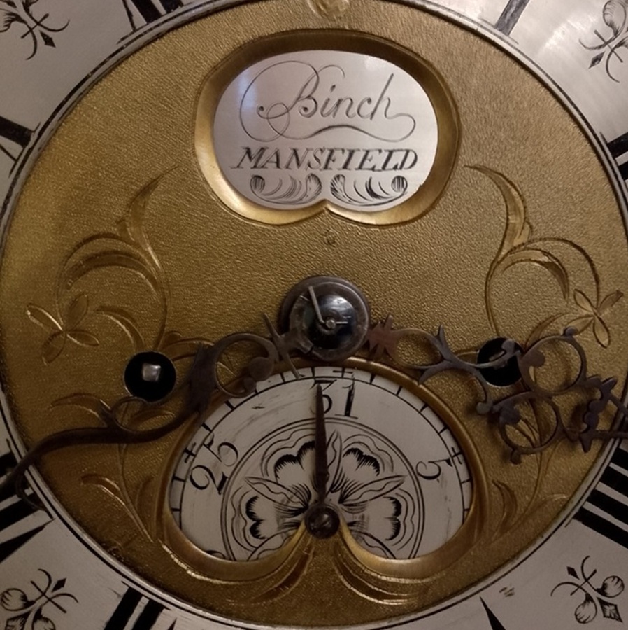 Detail of the centre of the clock face