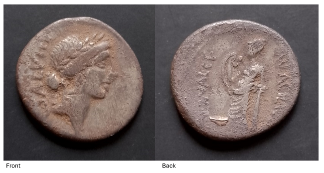 A Roman silver coin