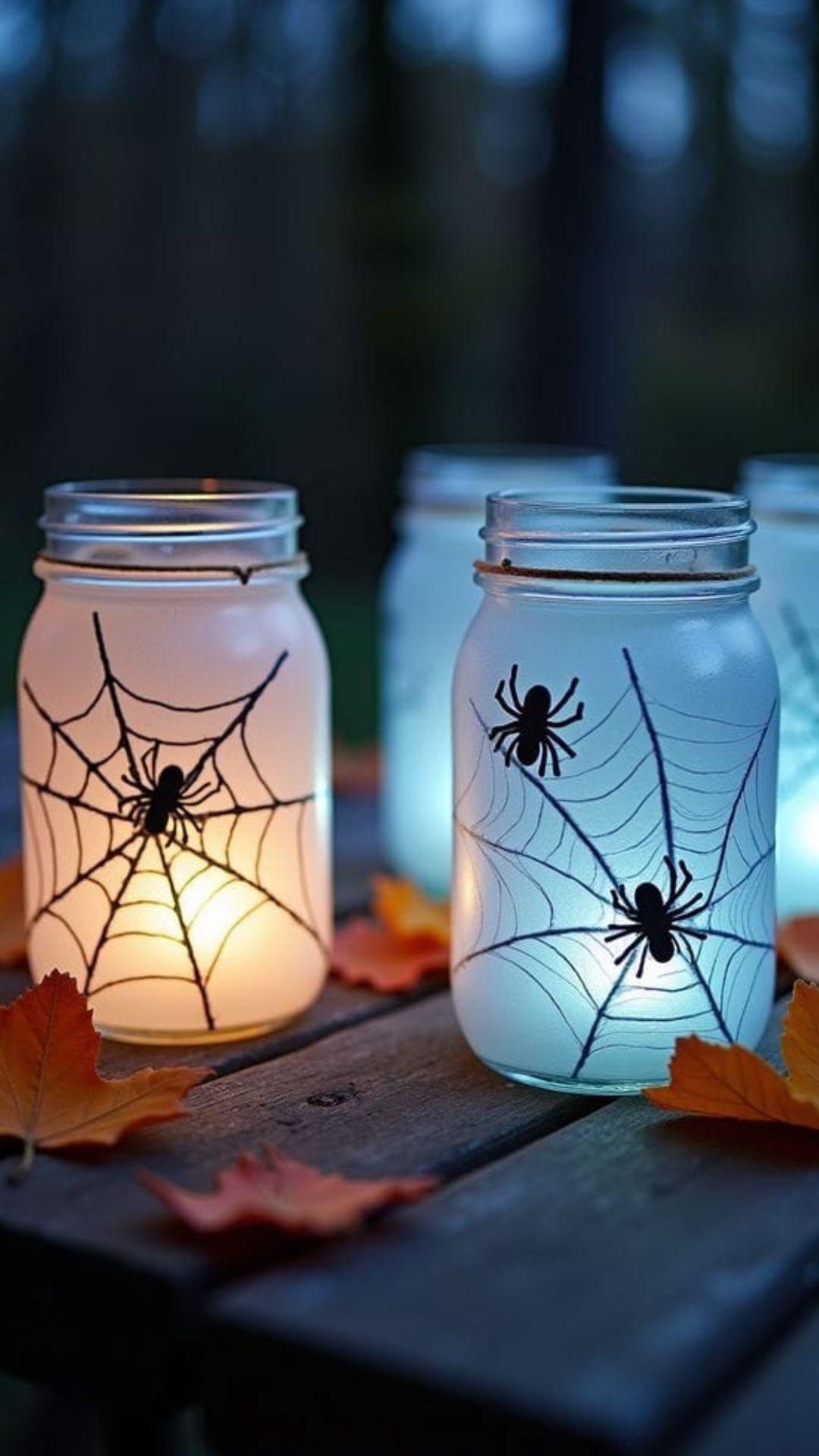 Halloween Light Jars
