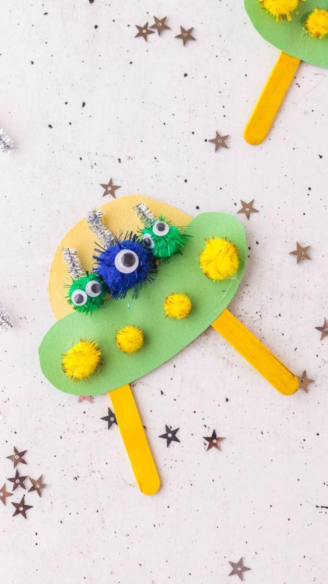 Space Ships on Lolly Sticks