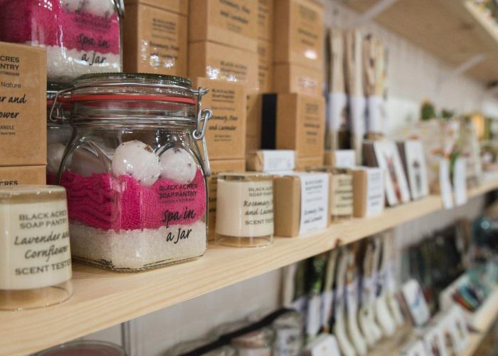 Products in the museum shop from Back Acres