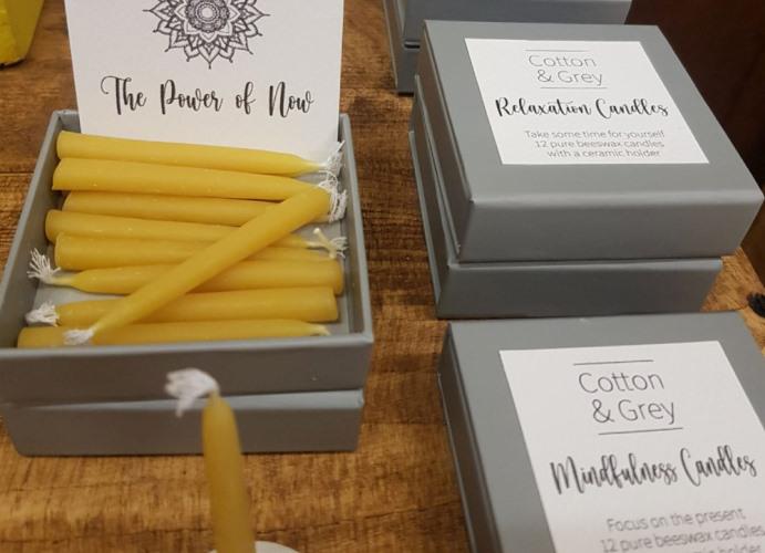 Candles from Cotton and Grey