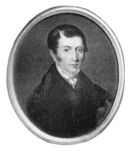 Black and white portrait painting of William Billingsley