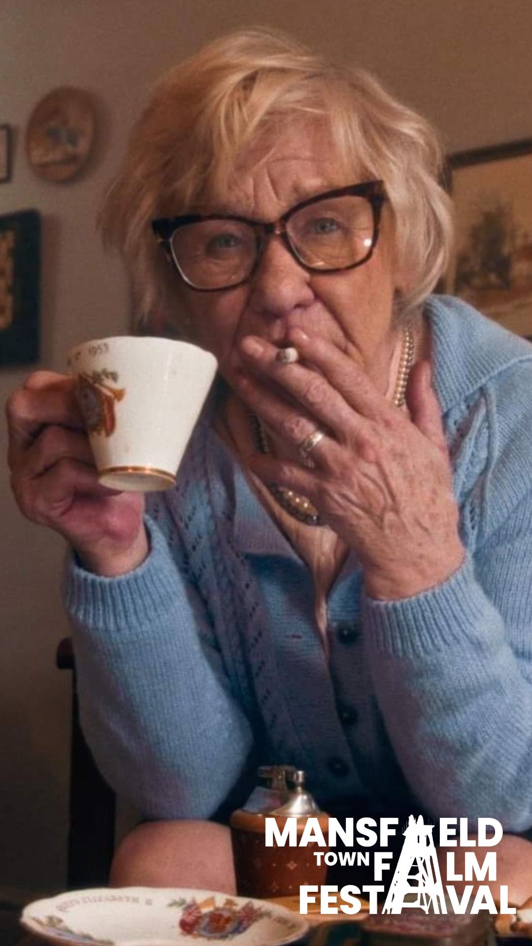 old lady smoking