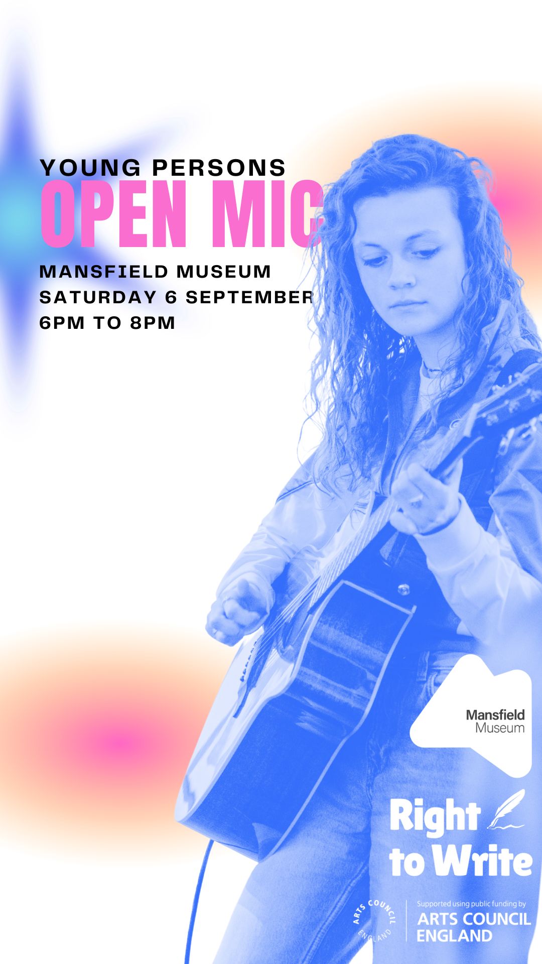 Open mic young persons event