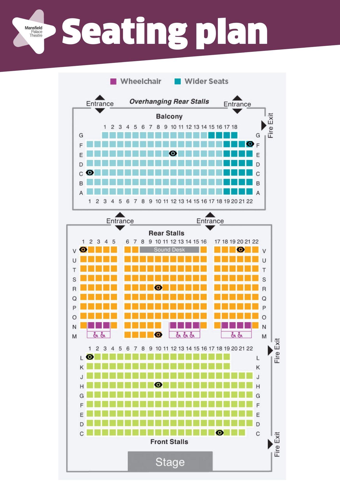 Seating Plan Mansfield Palace Theatre